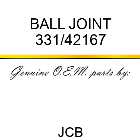 BALL JOINT 331/42167