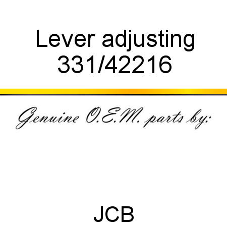 Lever, adjusting 331/42216