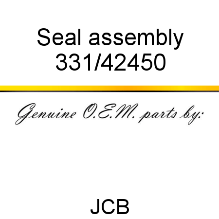 Seal, assembly 331/42450