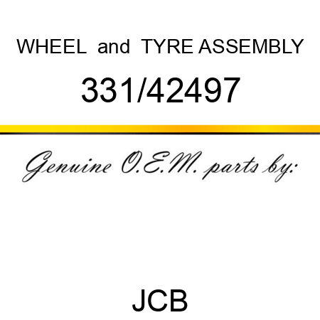 WHEEL & TYRE ASSEMBLY 331/42497