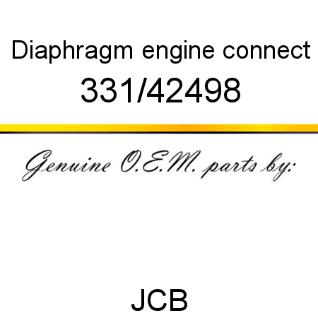 Diaphragm, engine connect 331/42498