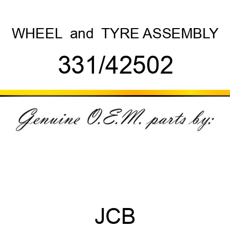 WHEEL & TYRE ASSEMBLY 331/42502