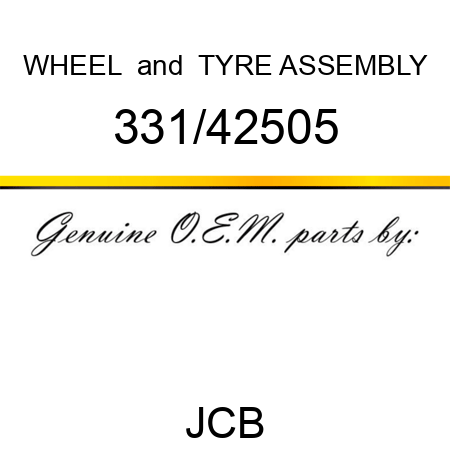 WHEEL & TYRE ASSEMBLY 331/42505