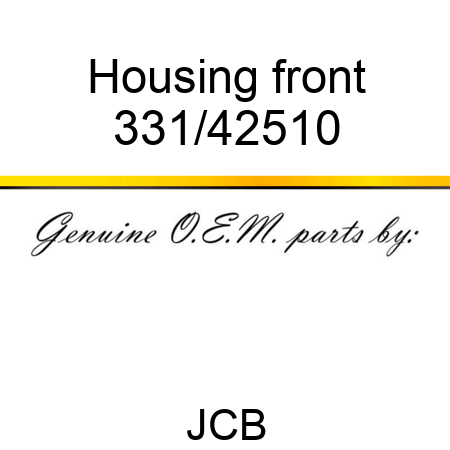 Housing front 331/42510