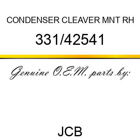 CONDENSER CLEAVER MNT RH 331/42541