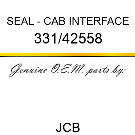 SEAL - CAB INTERFACE 331/42558