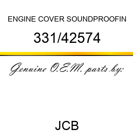 ENGINE COVER SOUNDPROOFIN 331/42574