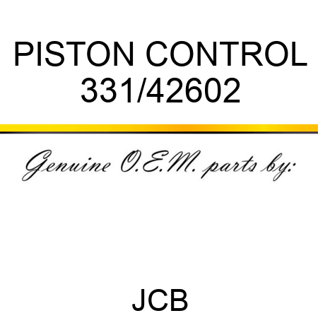 PISTON CONTROL 331/42602