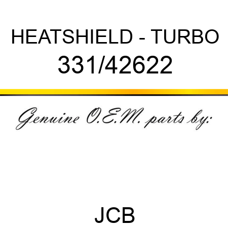 HEATSHIELD - TURBO 331/42622