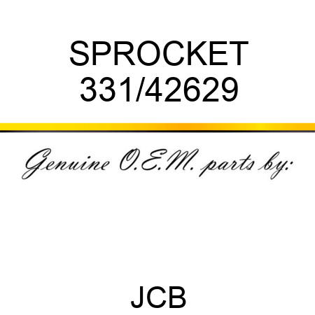 SPROCKET 331/42629