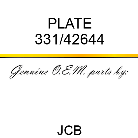 PLATE 331/42644