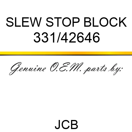 SLEW STOP BLOCK 331/42646
