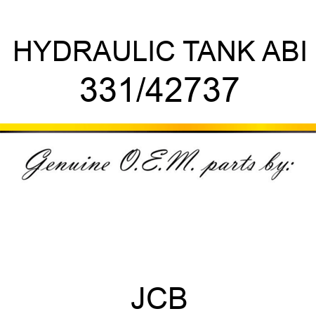 HYDRAULIC TANK ABI 331/42737