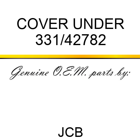 COVER UNDER 331/42782