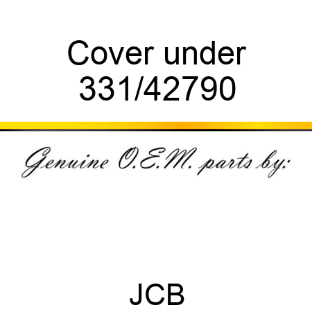Cover under 331/42790