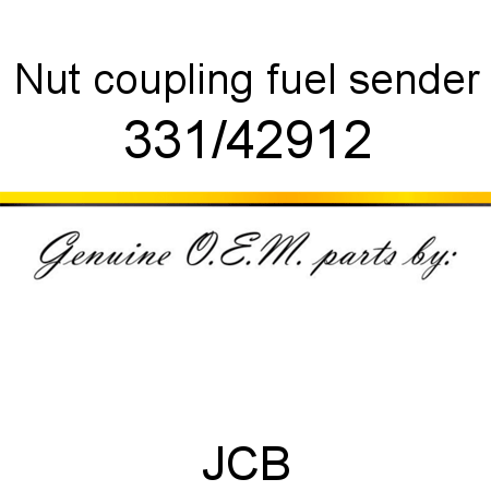 Nut, coupling, fuel sender 331/42912