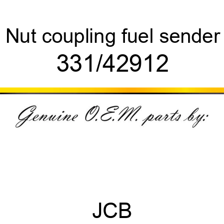Nut, coupling, fuel sender 331/42912