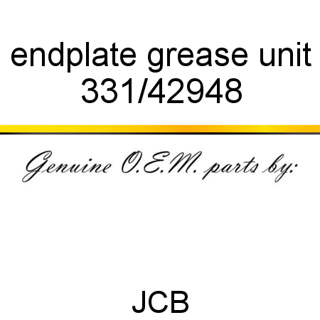 endplate grease unit 331/42948
