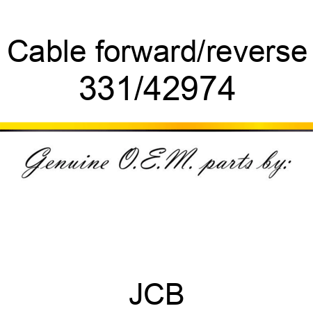 Cable, forward/reverse 331/42974