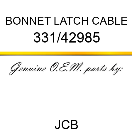 BONNET LATCH CABLE 331/42985