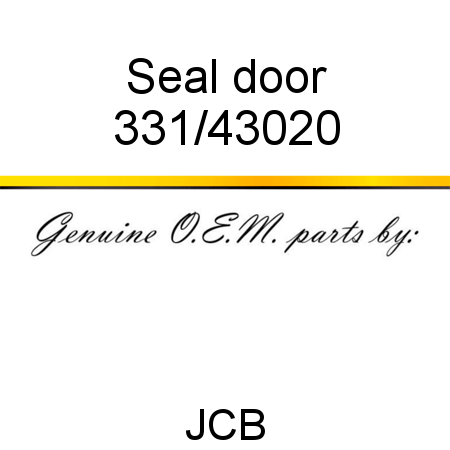 Seal, door 331/43020