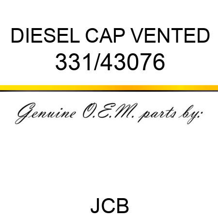DIESEL CAP VENTED 331/43076