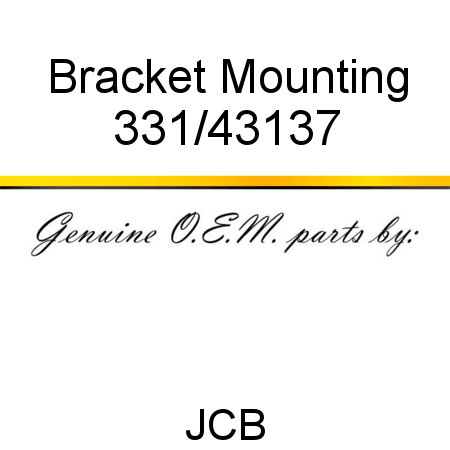 Bracket, Mounting 331/43137