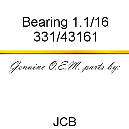 Bearing, 1.1/16 331/43161
