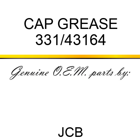 CAP, GREASE 331/43164
