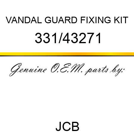VANDAL GUARD FIXING KIT 331/43271