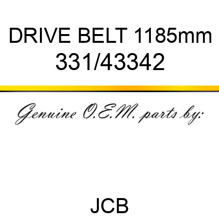 DRIVE BELT 1185mm 331/43342