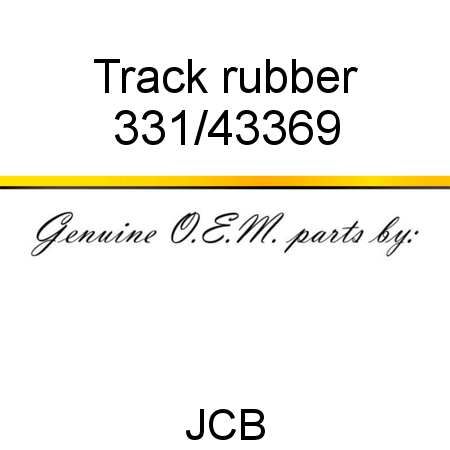Track, rubber 331/43369
