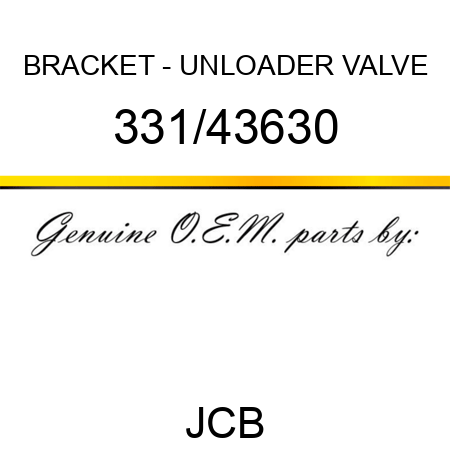 BRACKET - UNLOADER VALVE 331/43630