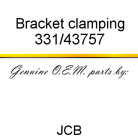 Bracket, clamping 331/43757