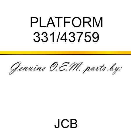 PLATFORM 331/43759