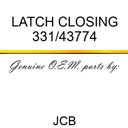 LATCH CLOSING 331/43774