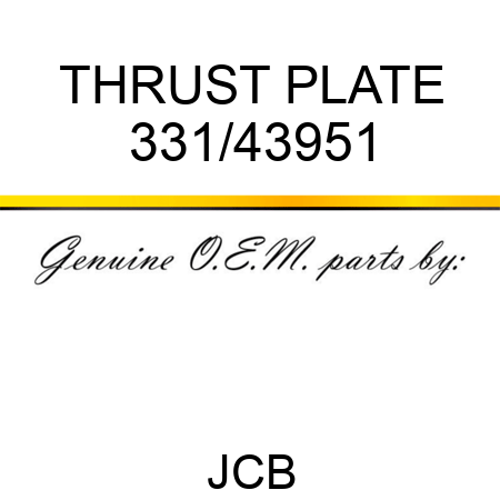 THRUST PLATE 331/43951
