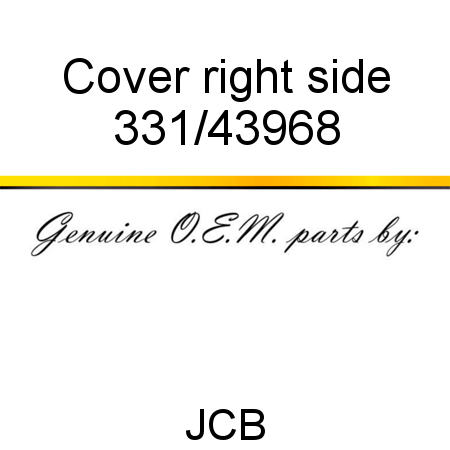 Cover, right side 331/43968