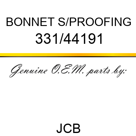BONNET S/PROOFING 331/44191