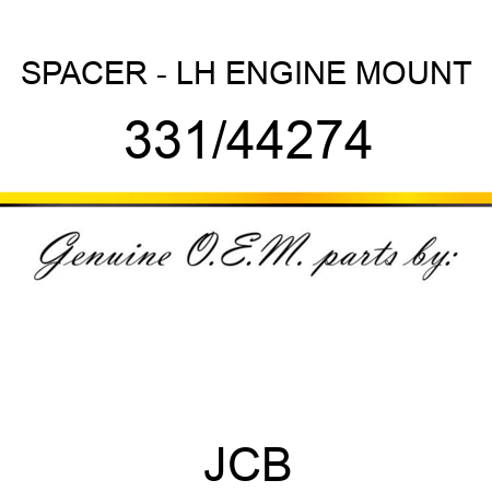SPACER - LH ENGINE MOUNT 331/44274