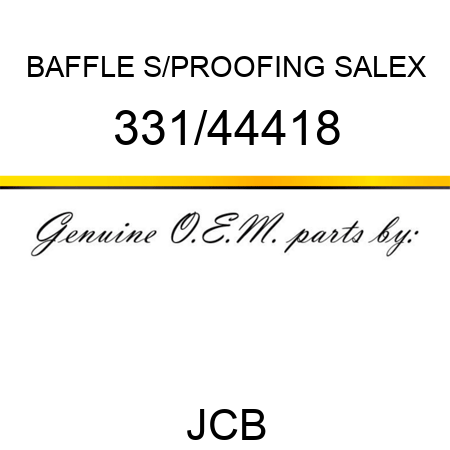BAFFLE S/PROOFING SALEX 331/44418