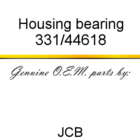 Housing, bearing 331/44618
