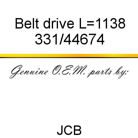 Belt, drive, L=1138 331/44674