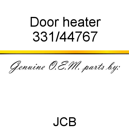 Door, heater 331/44767