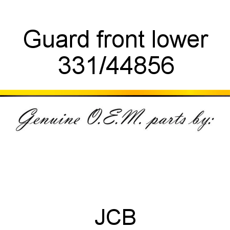 Guard, front lower 331/44856