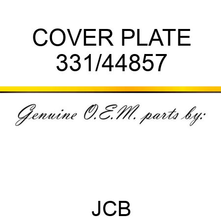 COVER PLATE 331/44857
