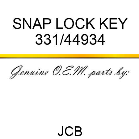 SNAP LOCK KEY 331/44934