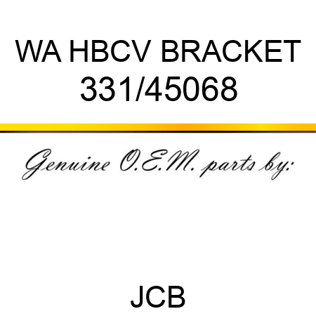 WA HBCV BRACKET 331/45068