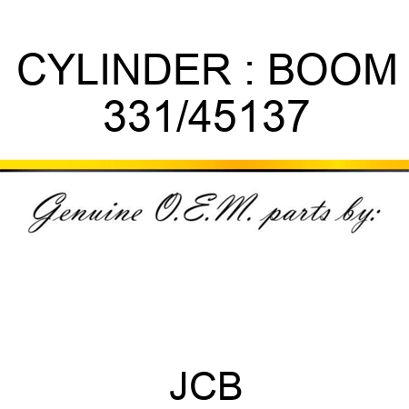 CYLINDER : BOOM 331/45137