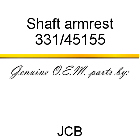 Shaft, armrest 331/45155